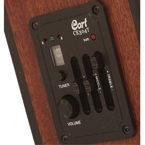 Cort SFX-ME LH Left Handed SFX Slim Body Spruce Top Acoustic Electric Guitar With Bag - Open Pore (SFXME LH)