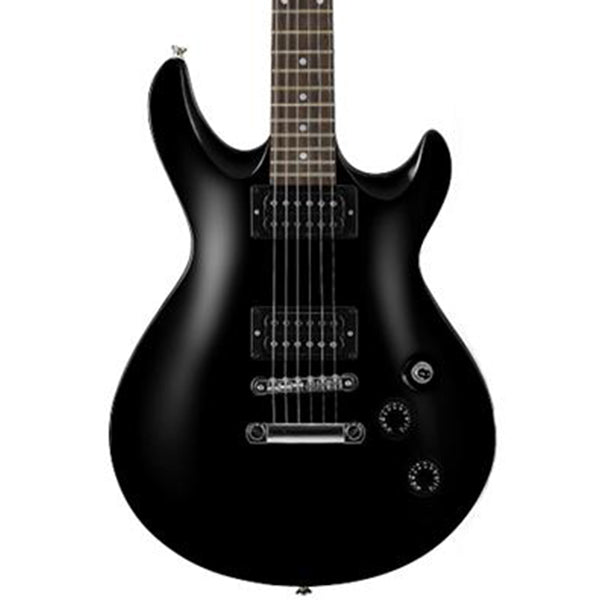 Cort M200 Double Cutaway Mahogany Powersound HH Pickup Black Electric Guitar (M 200)