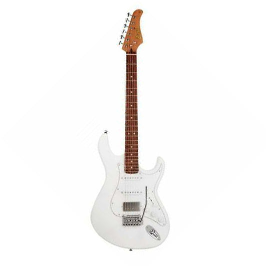 Cort G260CS Double Cutaway Bolt On Swamp Ash SSH Pickup Olympic White Electric Guitar (G 260CS)