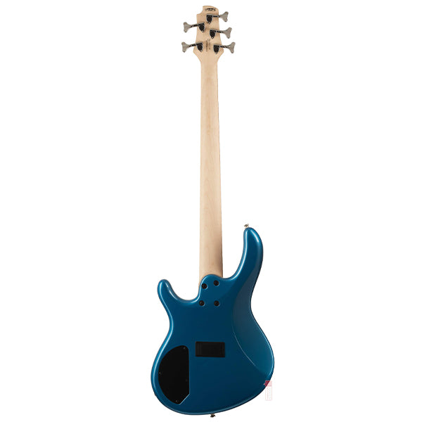 Cort Action HH5 5 String Double Cutaway Bolt On Meranti Die Cast Toluca Lake Blue Electric Bass Guitar