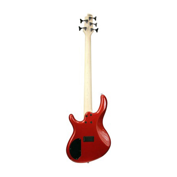 Cort Action HH5 5 String Double Cutaway Bolt On Meranti Die Cast Bloody Red Electric Bass Guitar