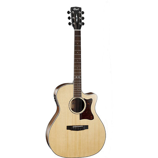 Cort GA5F-MD Grand Auditorium Solid European Spruce Top Acoustic Guitar with Bag (GA5FMD GA5F MD)
