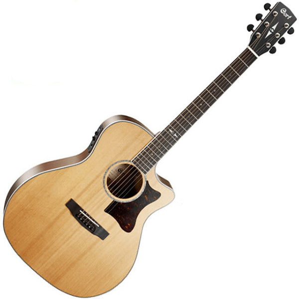 Cort GA5F-MD Grand Auditorium Solid European Spruce Top Acoustic Guitar with Bag (GA5FMD GA5F MD)