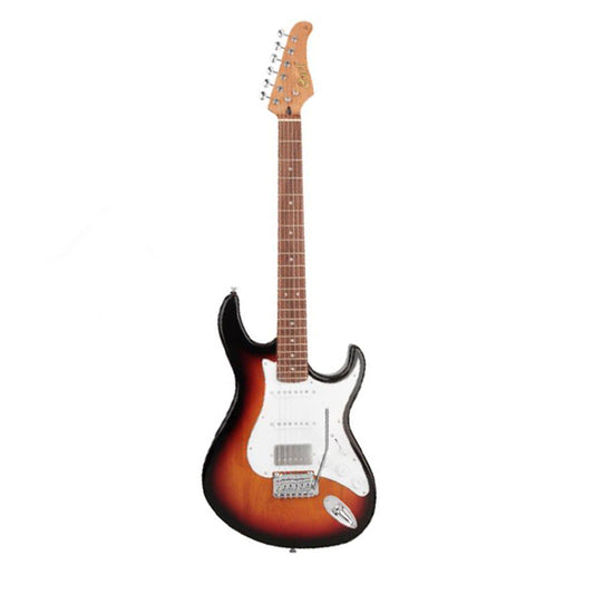 Cort G260CS Double Cutaway Bolt On Swamp Ash SSH Pickup Tone Sunburst Electric Guitar (G 260CS)