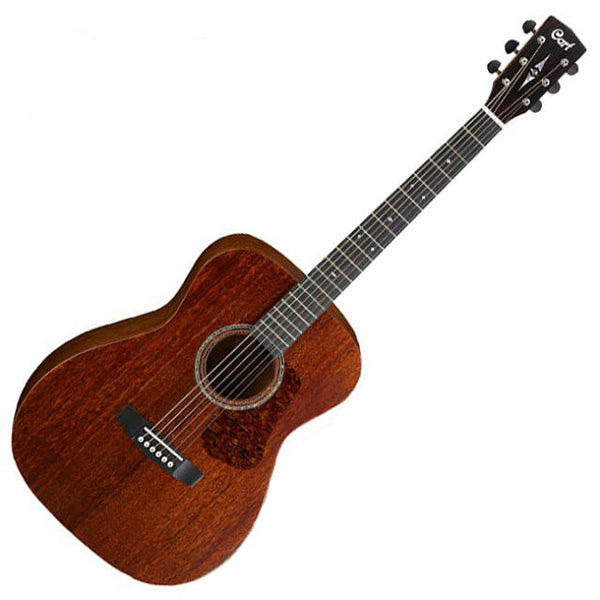 Cort L450CL Concert Solid African Mahogany Acoustic Guitar with Pickup (L450 CL)