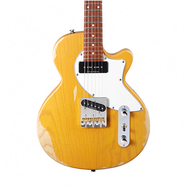 Cort Sunset TC Bolt On Ash Duncan Single Coil Pickup Worn Butter Blonde Electric Guitar