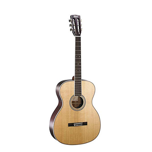 Cort L500-O OM body Solid Spruce Top Acoustic Guitar with Bag (L500O L500 O)