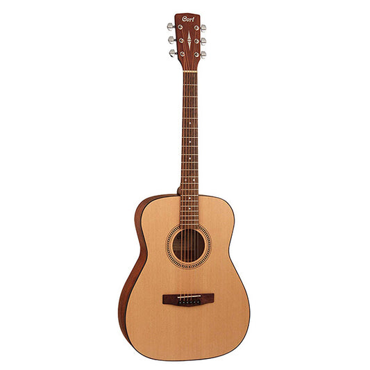 Cort AF505 Concert Spruce Top Acoustic Guitar with Bag Open Pore (AF 505)