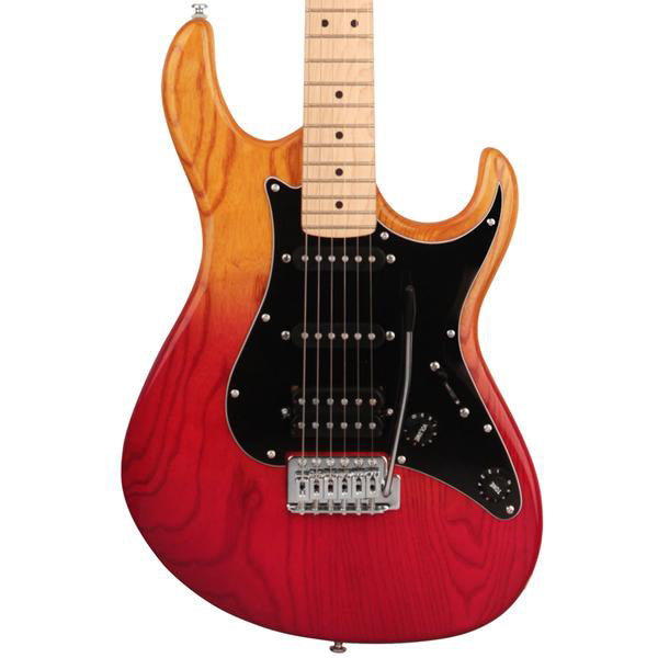 Cort G200DX Double Cutaway Bolt On Ash Powersound HSS Pickup Java Sunset Electric Guitar
