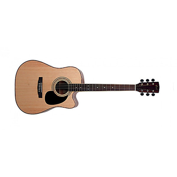 Cort AD880CE Dreadnought Cutaway Spruce Top Acoustic Guitar with Pickup Natural Satin (AD 880CE)