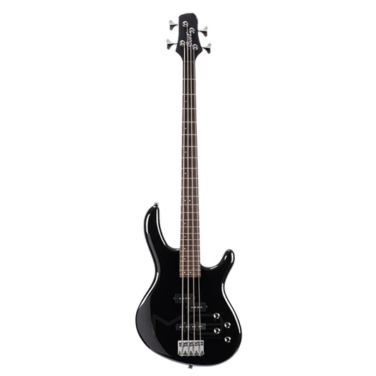 Cort Action Bass V Plus 4 String Double Cutaway Bolt On Poplar Black Electric Bass Guitar