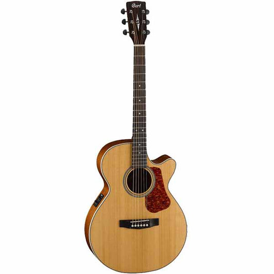 Cort L100F Super Folk Solid Spruce Top Acoustic Guitar with Pickup (L100 F)