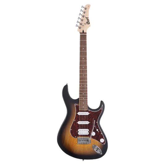 Cort G110 Double Cutaway Poplar Humbucker 2 Single Coil Pickup Electric Guitar - Open Pore Sunburst (G 110 OPSB)