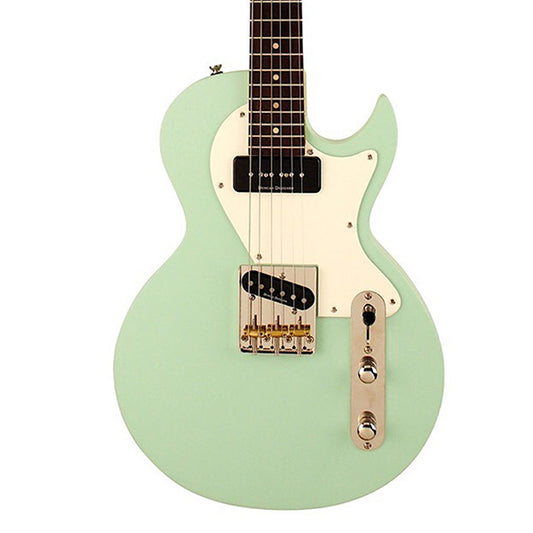 Cort CR-LTD16 Cutaway Duncan Single Coil Pickup Vintage Surf Green Matte Electric Guitar (CTLTD16 CR LTD16)