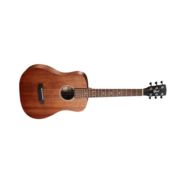 Cort AD Mini M Dreadnought 3/4 size African Mahogany Acoustic Guitar With Bag Open Pore