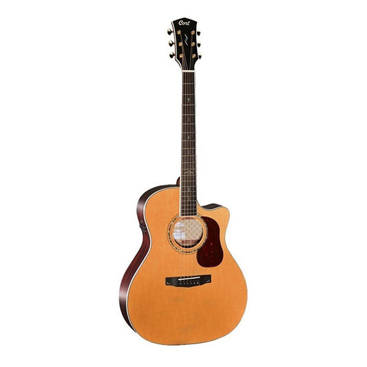 Cort Gold-A8 Auditorium Cutaway Torrefied Solid Sitka Spruce Natural Acoustic Guitar with Bag (GoldA8 Gold A8)