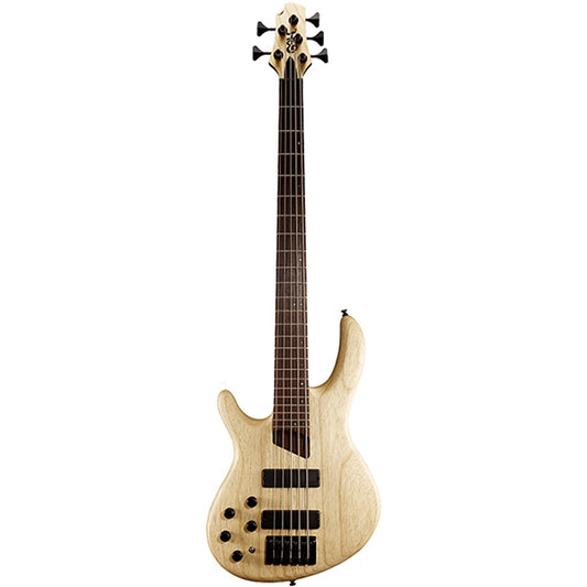Cort B5 Plus AS LH 5 Strings Double Cutaway Bolt On Swamp Ash Left Handed Electric Bass Guitar