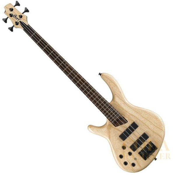 Cort B4LH 4 Strings Double Cutaway Bolt On Swamp Ash Mahogany Left Handed Electric Bass Guitar (B4 LH)