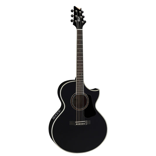 Cort NDX20 NDX Body Solid Sitka Spruce Top Acoustic Guitar with Pickup Black (NDX 20)