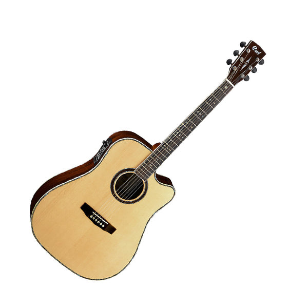 Cort MR730FX Dreadnought Cutaway Solid Sitka Spruce Top Acoustic Guitar with Pickup (MR730 FX)