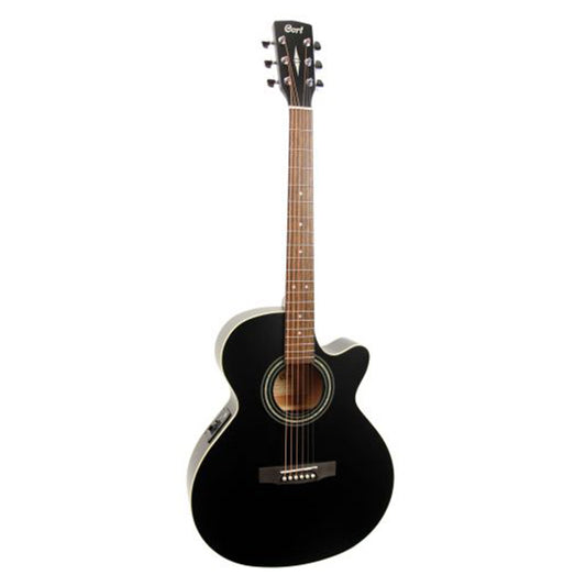 Cort SFX-ME Slim Body Depth Spruce Top Acoustic Guitar with Pickup Black Satin (SFXME SFX ME)