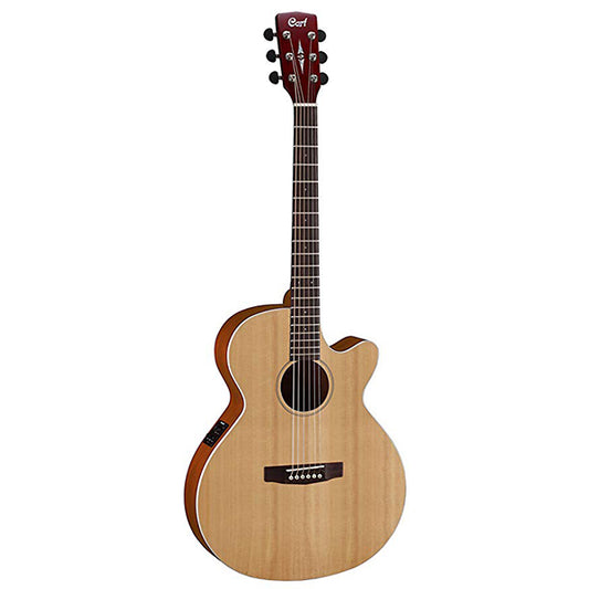 Cort SFX1F Slim Body Depth Solid Spruce Top Acoustic Guitar With Pickup Satin (SFX 1F)