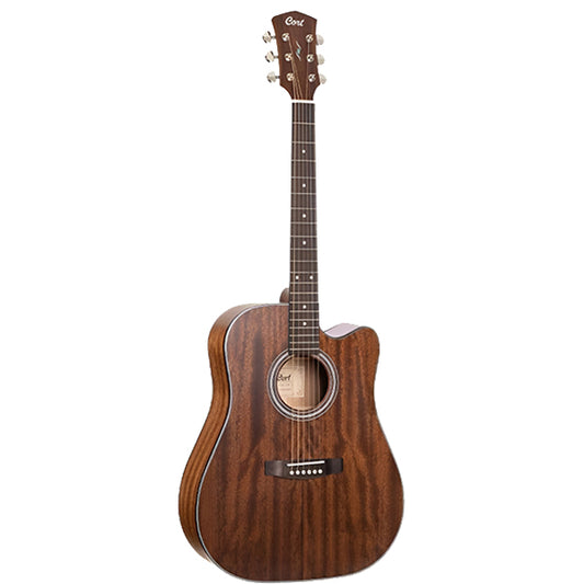 Cort Pure-DCMF Dreadnought Cutaway Solid Mahogany Top Acoustic Electric Guitar