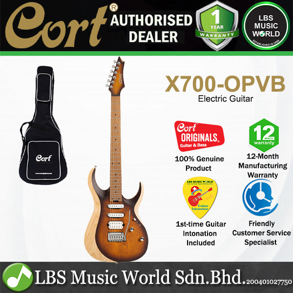 Cort X700 Triality Swamp Ash Body HSS Roasted Maple Fingerboard Electric Guitar