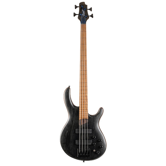 Cort B4 Element FL Mahogany Body Ash Top Fretless Fingerboard Electric Bass Guitar (B4EFL)