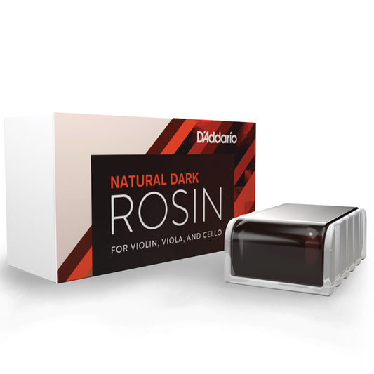 D'Addario VR300 Natural Violin Rosin for Horsehair and Synthetic Bows - Dark