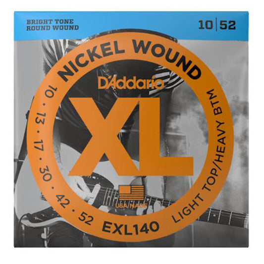 D'addario EXL140 Nickel Wound Light Top/Heavy Bottom 010-052 Electric String (EXL 140)