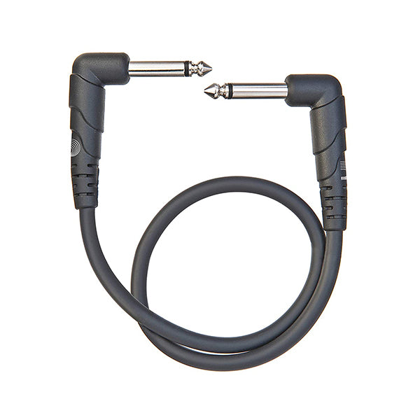 D'addario PW-CGTPRA-01 Right Angle Classic Series Patch Cable for Effect Pedal - 1 Ft / 0.3M (PWCGTPRA01)