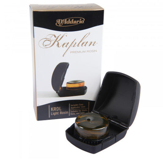 D'Addario KRDL Kaplan Premium Rosin Light with Case For Violin Viola and Cello (Daddario)