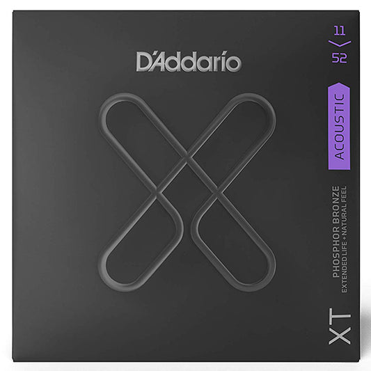D'addario XTAPB1152 XT Phosphor Bronze Acoustic Guitar String Custom Light Daddario D Addario (11-52)
