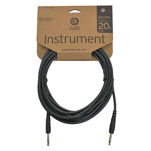 D'addario PW-CGT20 Planet Wave Instrument Cable Guitar Keyboard Daddario (6 Meter PW CGT20)