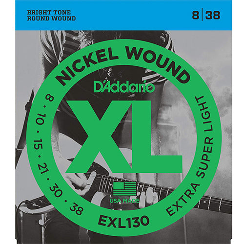 D'ADDARIO EXL130 Nickel Wound, Extra-Super Light, DADDARIO ELECTRIC GUITAR STRINGS