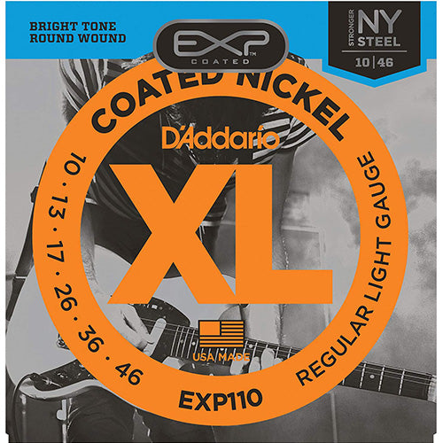 D'ADDARIO EXP110 Coated Nickel Wound, Light, DADDARIO Electric Guitar Strings