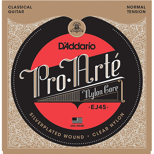 D'addario EJ45 Pro-Arté Nylon Classical Guitar String Normal Tension Daddario D addario (EJ 45)