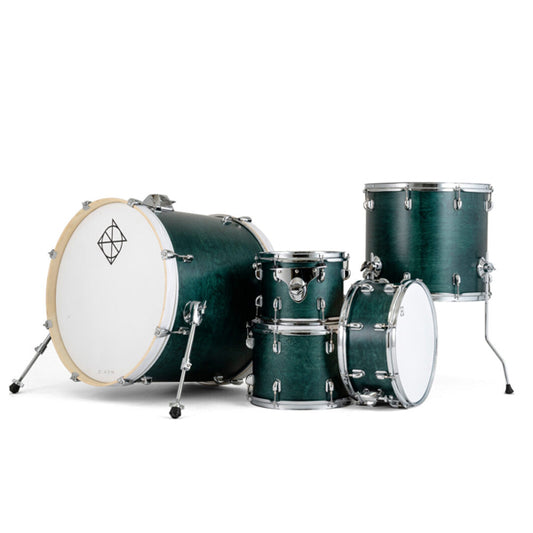 Dixon Spark Birch SPB522STG Drum Set 5 Piece Complete with Hardware See Through Green