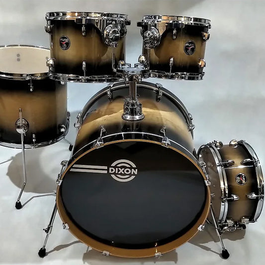 Dixon FS520 Fuse 5 Pieces Acoustic Drum Kit Set - Brown Burst