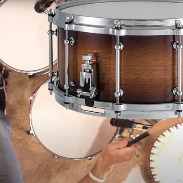 Dixon PDSAN654CBRG 6.5 X 14 Inch Artisan Australian Rose Gum by Chris Brady Snare Drum - Vintage Burst