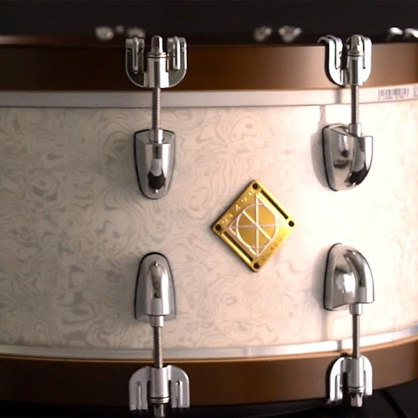 Dixon PDSCL654SWM 6.5 X 14 Inch Classic Maple Hoop Snare Drum - Sub Zero White