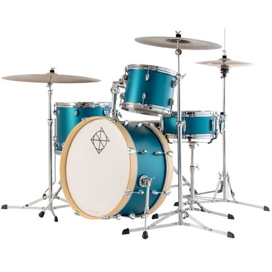 Dixon PODSP522ADG-ML Spark 5 Pieces Acoustic Drum Kit Set Special Edition With 5 Pieces Silent Cymbal Set - Dark Green