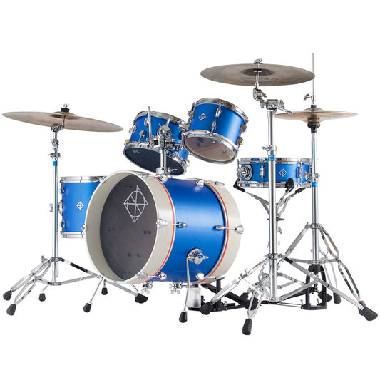 Dixon PODJ516PKSPB-WB Jet Set Plus 5 Piece Acoustic Hybrid 2 Side Drum Kit Set with Hardware Pack - Street Play Blue