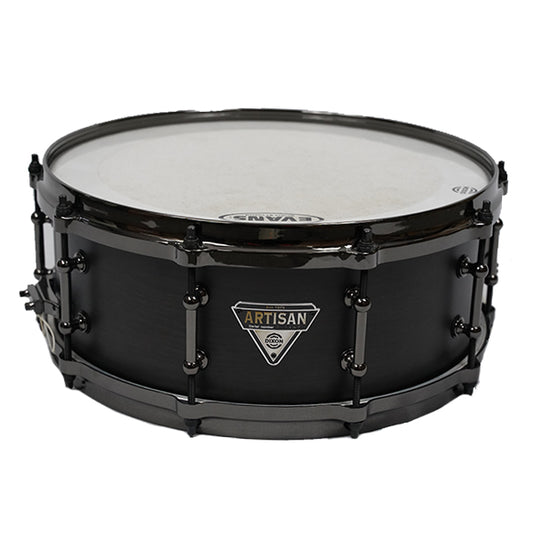 Dixon PDS-AR554HB 5.5 x 14 Inches Die Cast Hoops Snare Drum Charcoal Black (AR554HB)
