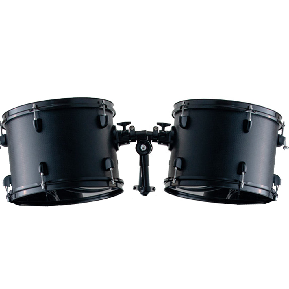 Dixon PODSP522ANB-ML Spark 5 Pieces Acoustic Drum Kit Set Special Edition With 5 Pieces Silent Cymbal Set - Ninja Black