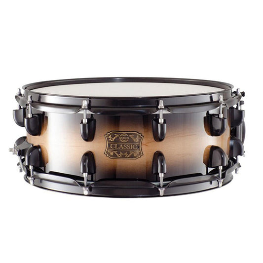 Dixon CS554BB-BK 14 Inch X 5.5 Inch Classic Wood Natural to Black Burst Snare Drum (CS554BBBK CS554BB BK)