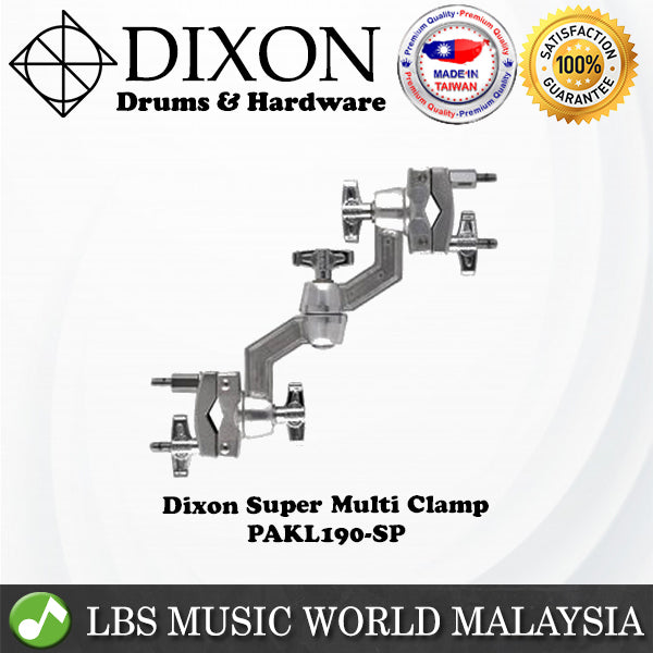 Dixon PAKL190-SP Super Multi Angle Clamp Tom Clip Holder Stand (PAKL190 PAKL190SP)