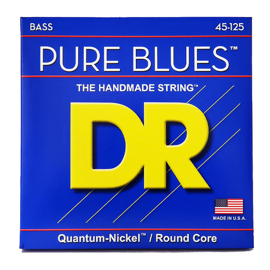 DR Strings PB5-45 Pure Blues Quantum Nickel Round Core Bass Guitar 5 Strings - Medium (45-125)