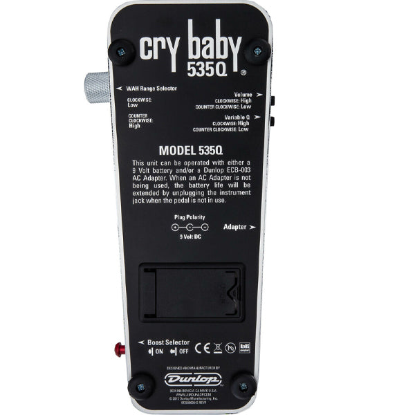 Jim Dunlop 535QC Cry Baby 535Q Multi Wah Chrome Guitar Effects Pedal (535Q-C)